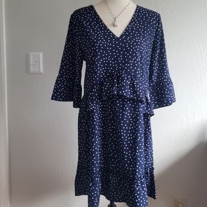 Blue Polka-dot Dress